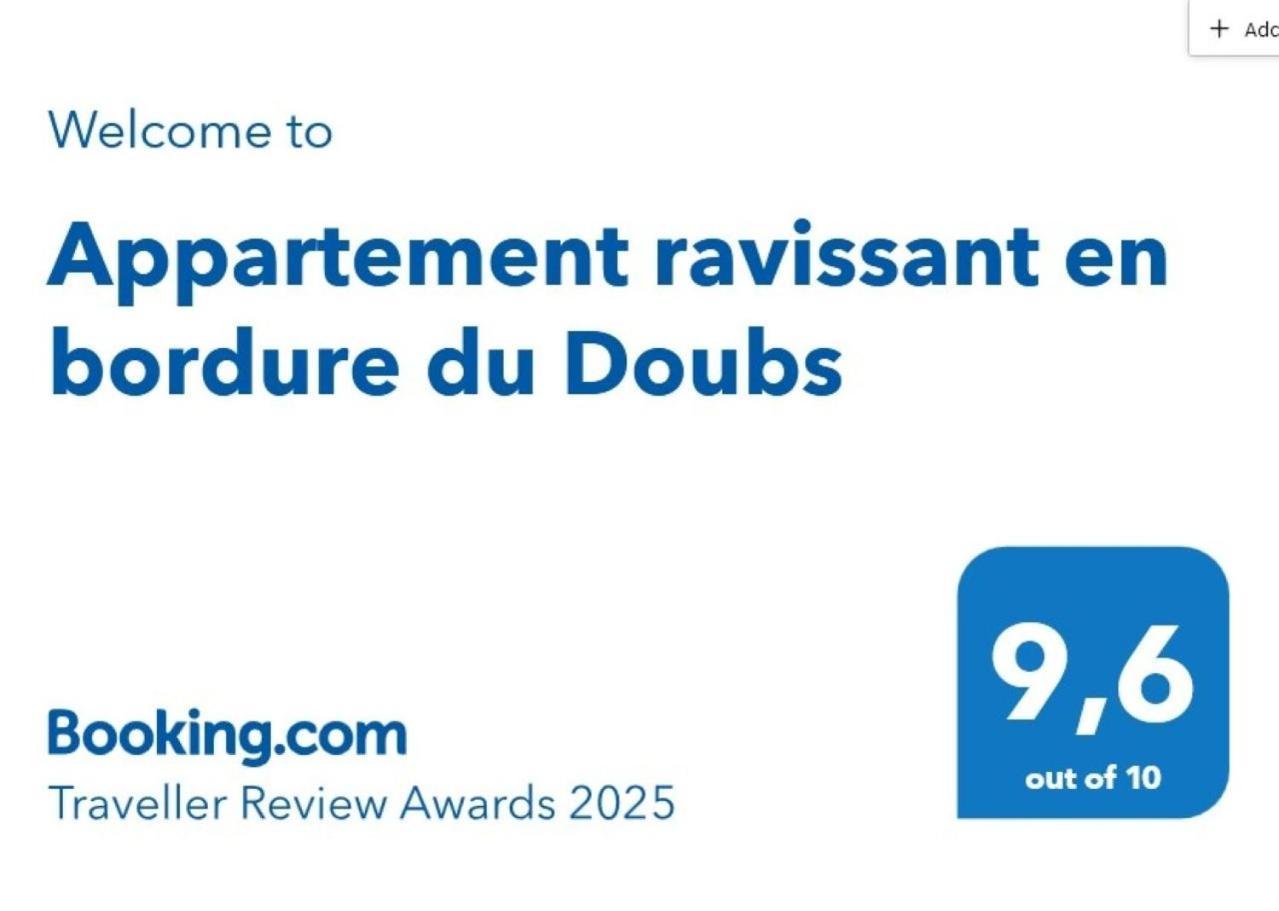 Appartement Ravissant En Bordure Du Doubs Longevelle-sur-Doubs Eksteriør billede
